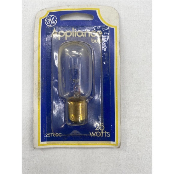 GE 25w Appliance Light Bulb double contact Bayonet Base 25T8 DC T8 - Picture 7 of 7